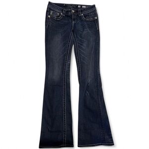 Women's Dark Blue Flared Jeans